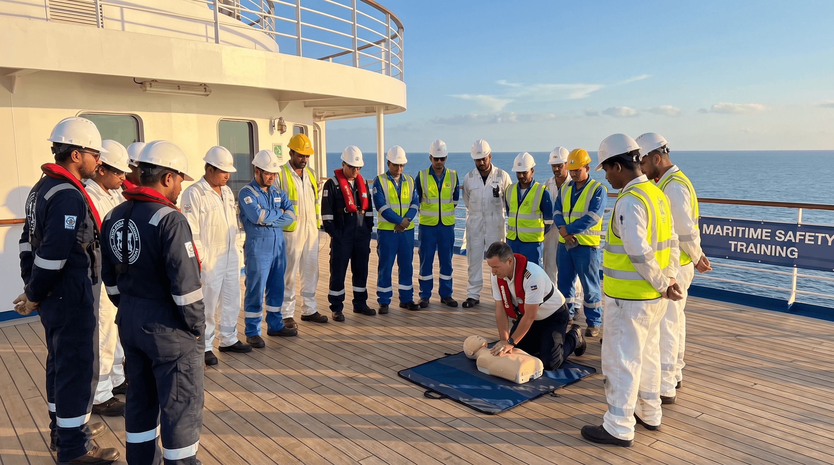 ILA members completing hands-on CPR and safety training